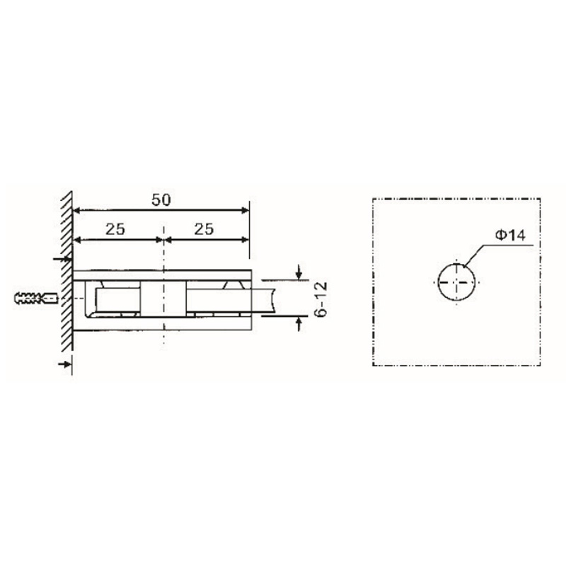 Grampos de vidro GBF-831S