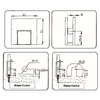 Grampos de vidro GBF-2001S