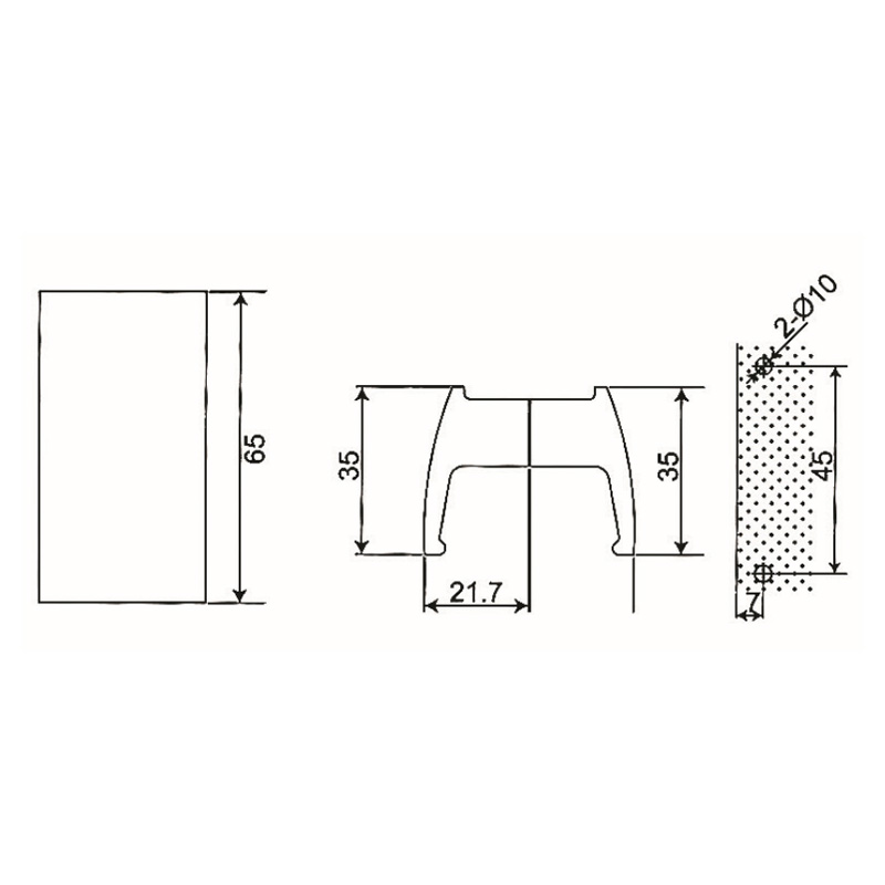 GDK-45- maçaneta da porta do chuveiro