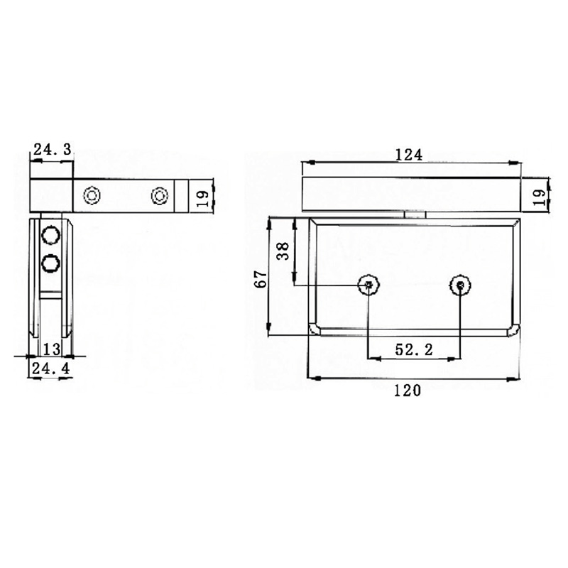 Série de portas pivotantes PTB-305
