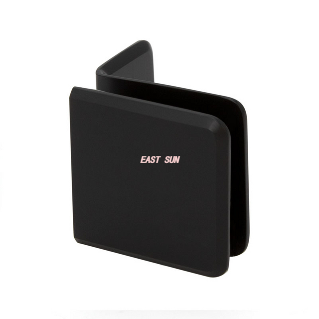 Braçadeiras de vidro chanfradas para montagem em parede com perna pequena