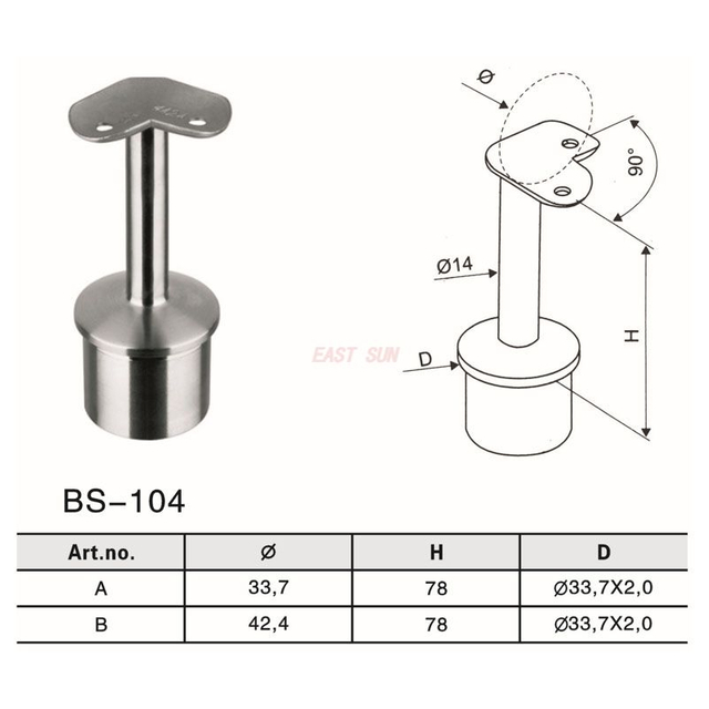 BS-104-Acessórios para corrimão