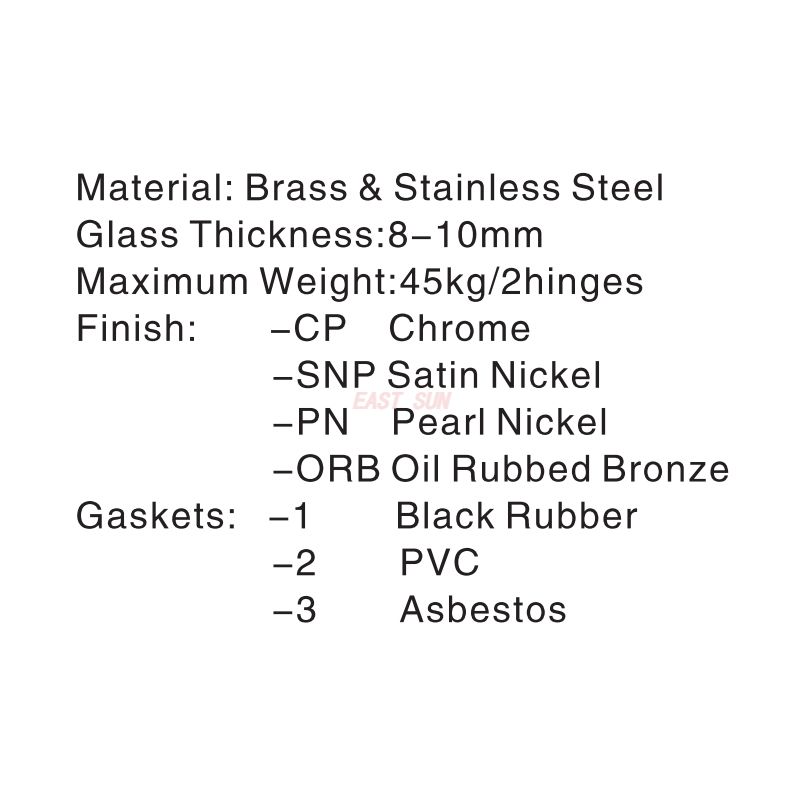 dobradi&ccedil;as de porta de chuveiro sem moldura