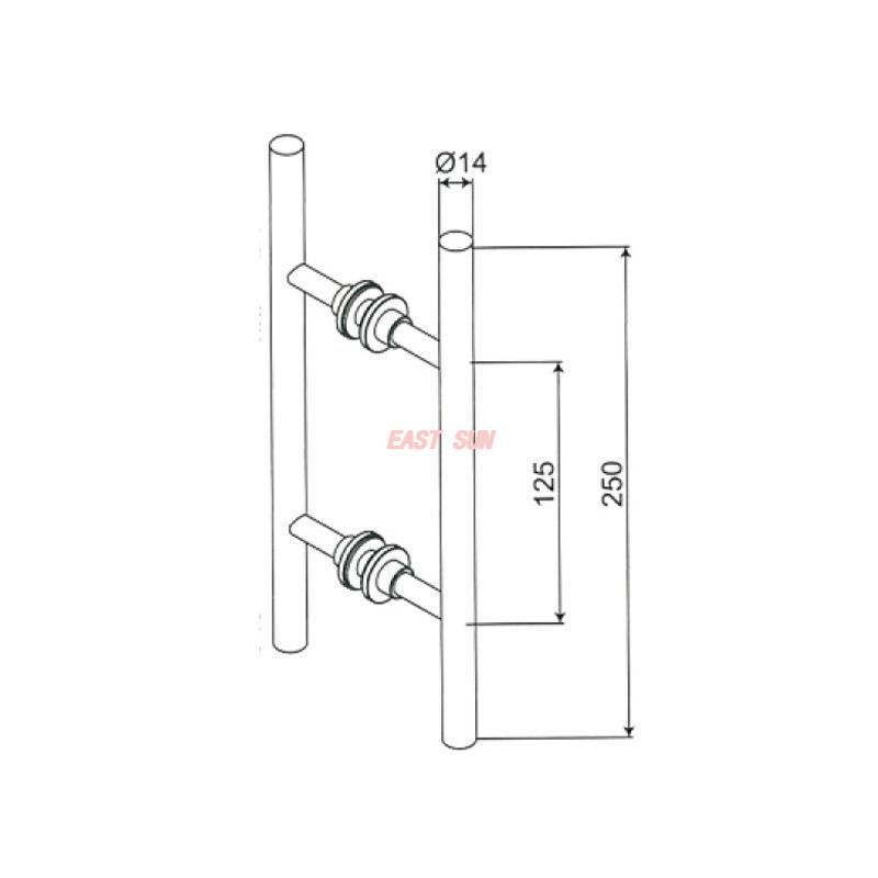Ma&ccedil;anetas modernas para portas de chuveiro 