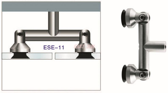 Parede de vidro do conector da separação de vidro ao conector de aperto de vidro