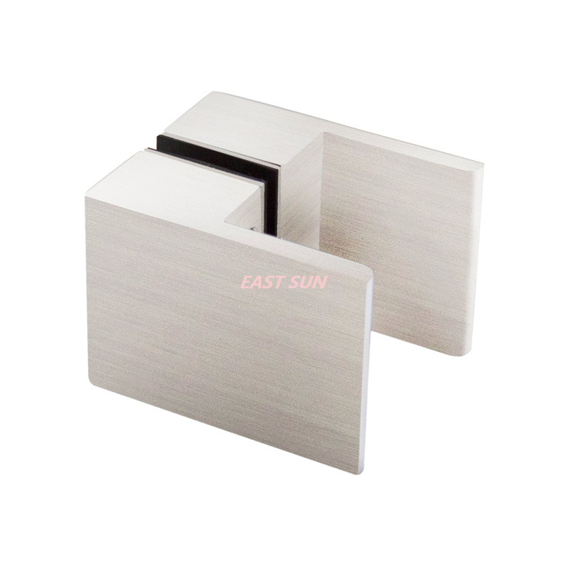 Botão de puxar quadrado cromado costas com costas