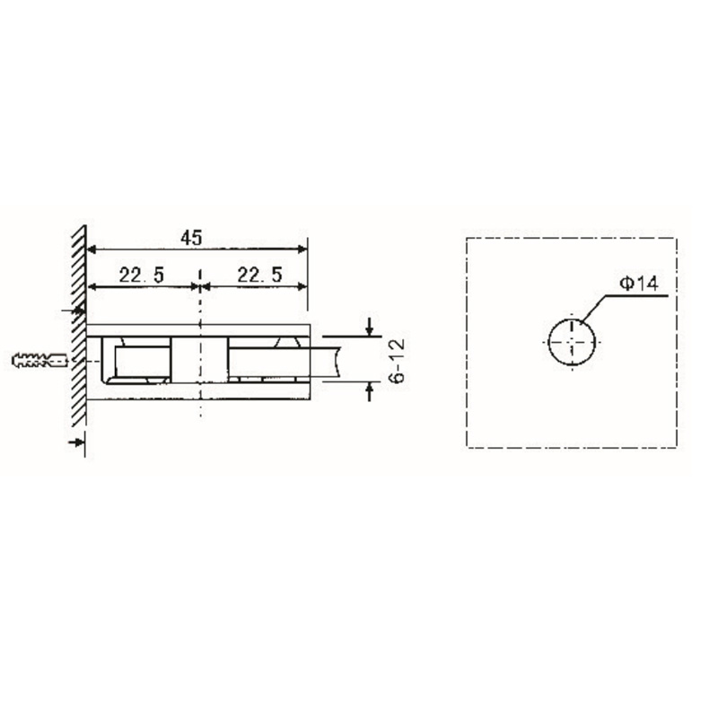 Grampos de vidro GBF-821S