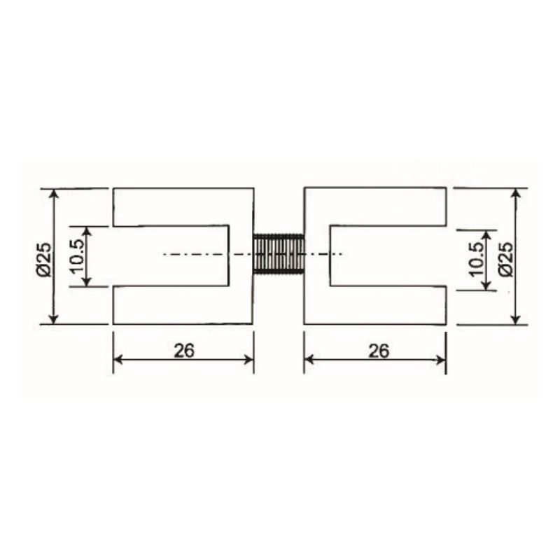 Grampos de vidro GBF-883
