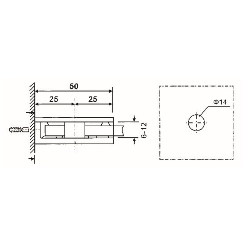 Grampos de vidro GBF-841S