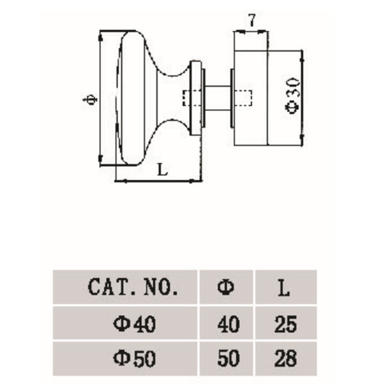 GDK-1001-2- Maçaneta da porta do chuveiro