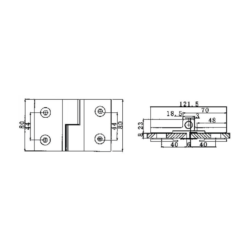 Dobradiças autoelevantes de latão RSH-302L