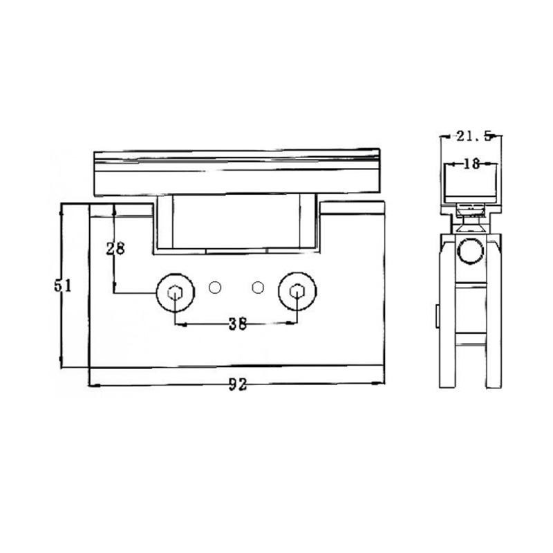 Série de portas pivotantes PTD-202