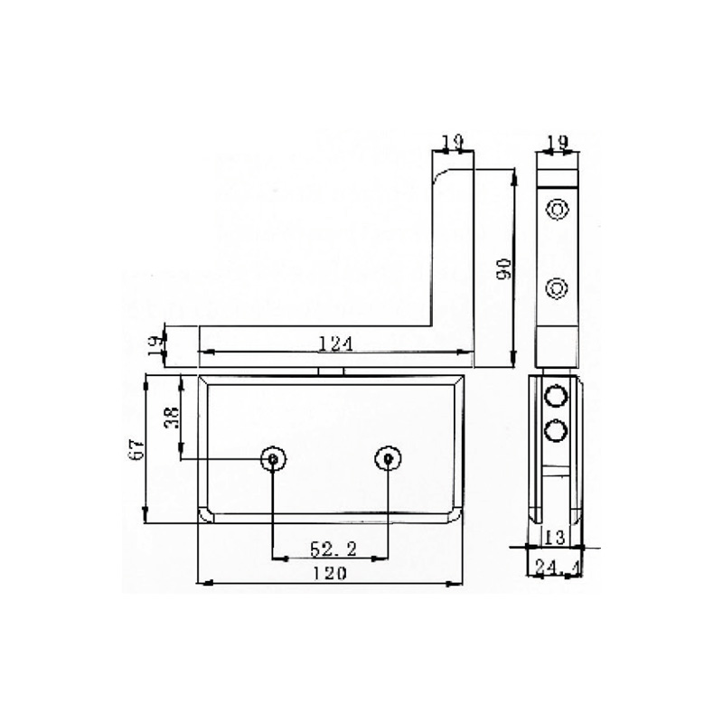 Série de portas pivotantes PTB-308