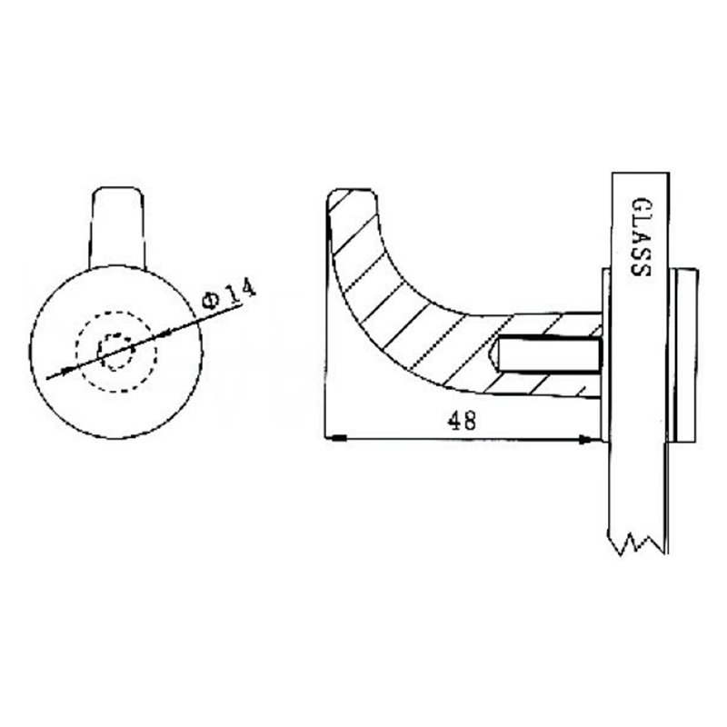 Série de portas pivotantes HOK-1002