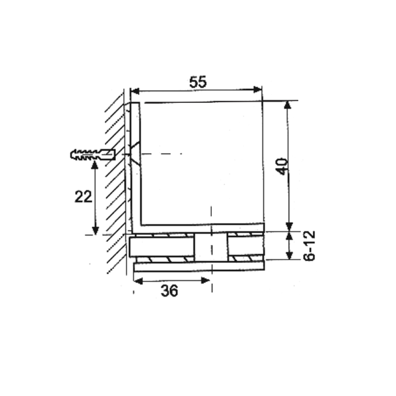 ESH-775-Dobradiças para porta de chuveiro