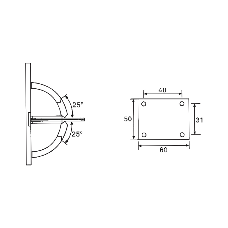 ESH-501-Dobradiças para porta de chuveiro