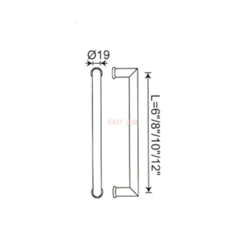 PH-013-Maçanetas para portas de chuveiro
