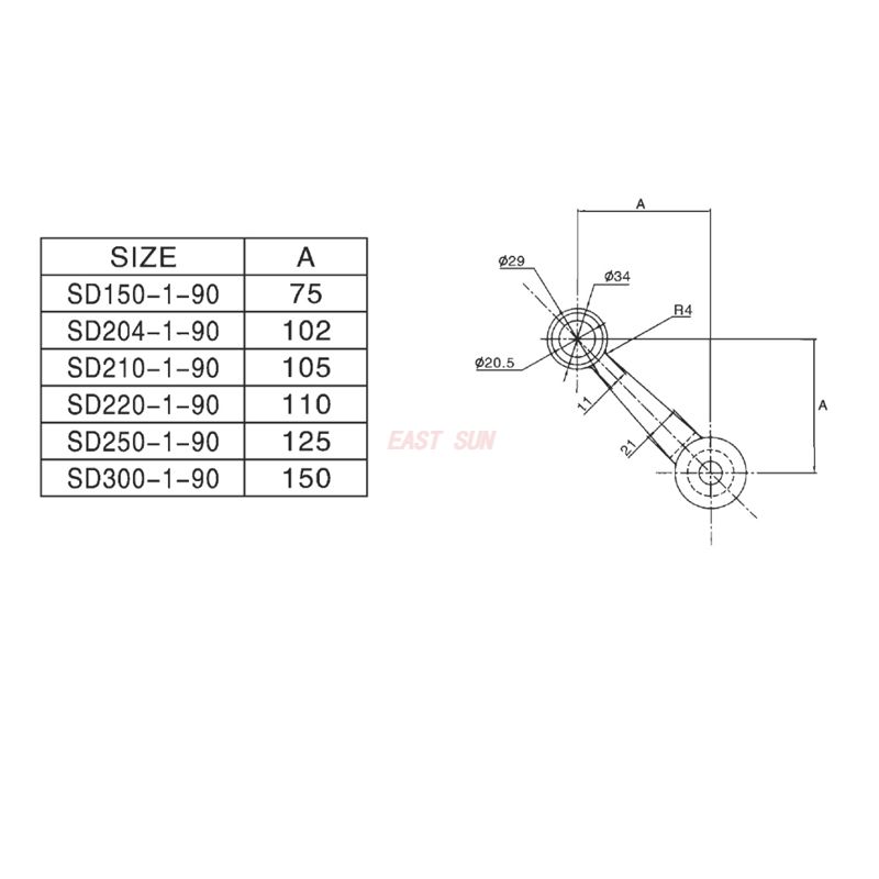Encaixe SD-204-1-90-Aranha