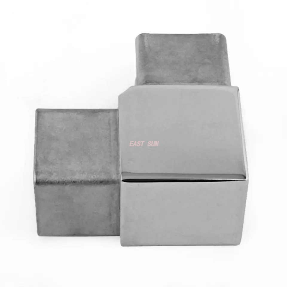 Conector de tubulação quadrada de aço inoxidável do canto flexível de bronze ajustável do acoplamento da tubulação do espelho