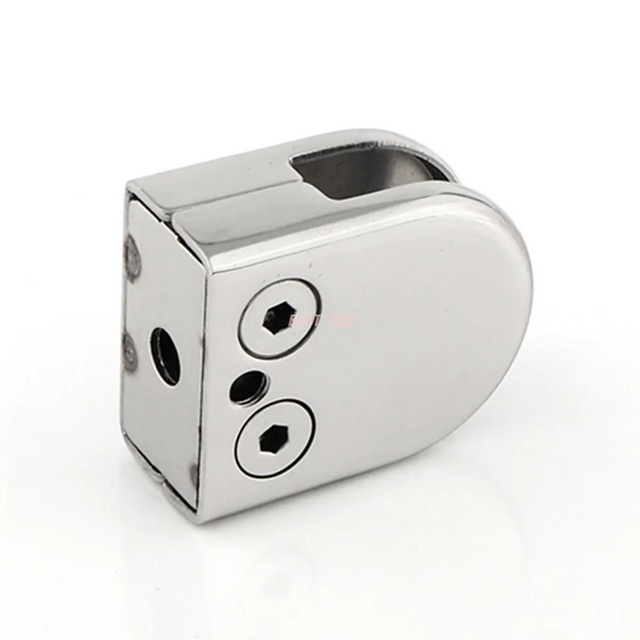 Acessórios de montagem de corrimão 304 inox clipe de montagem de vidro escada sem moldura de aço inoxidável braçadeira de vidro