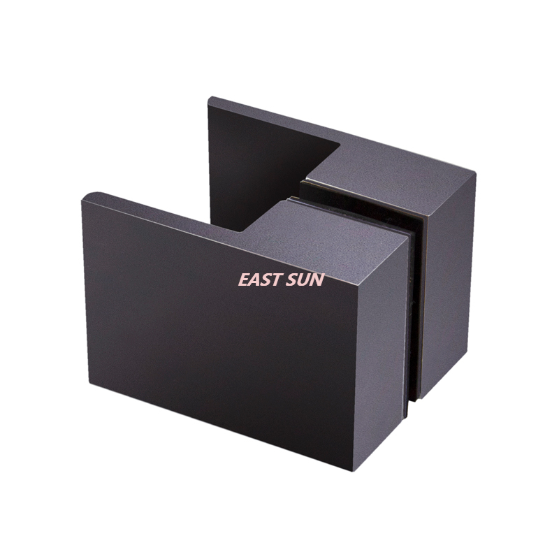 Botão de puxar quadrado cromado costas com costas