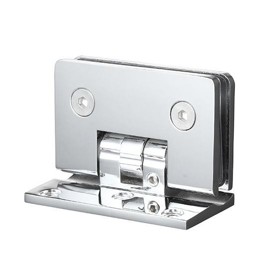 Dobradiça ajustável da porta do chuveiro de parede de 90 graus para vidro para vidro de 1/2 ″ - 3/8 ″