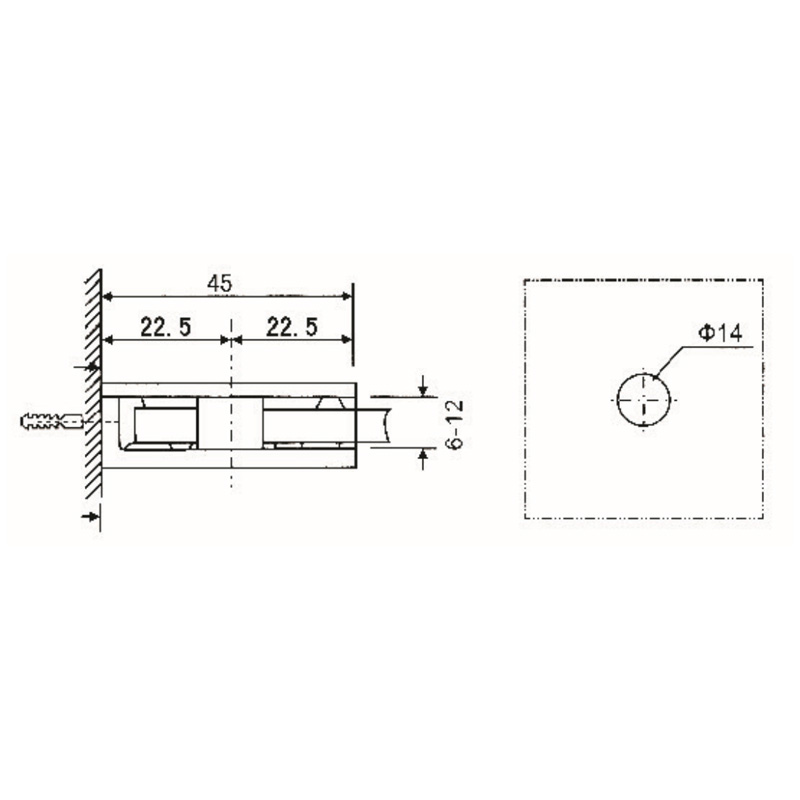 Grampos de vidro GBF-811S