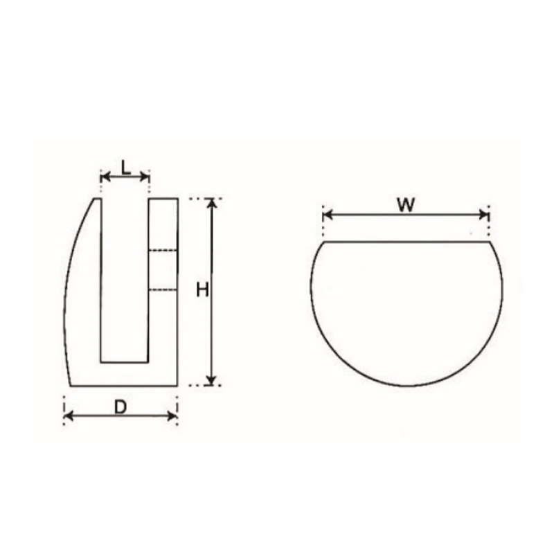 Grampos de vidro GBF-873