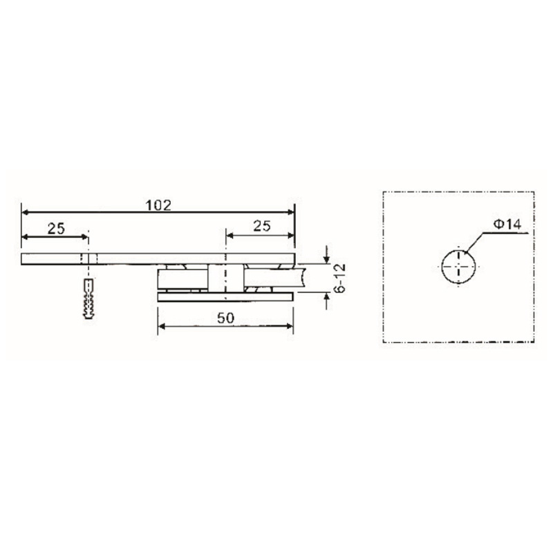 Grampos de vidro GBF-836