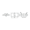 Dobradiças autoelevantes de latão ESH-612-L