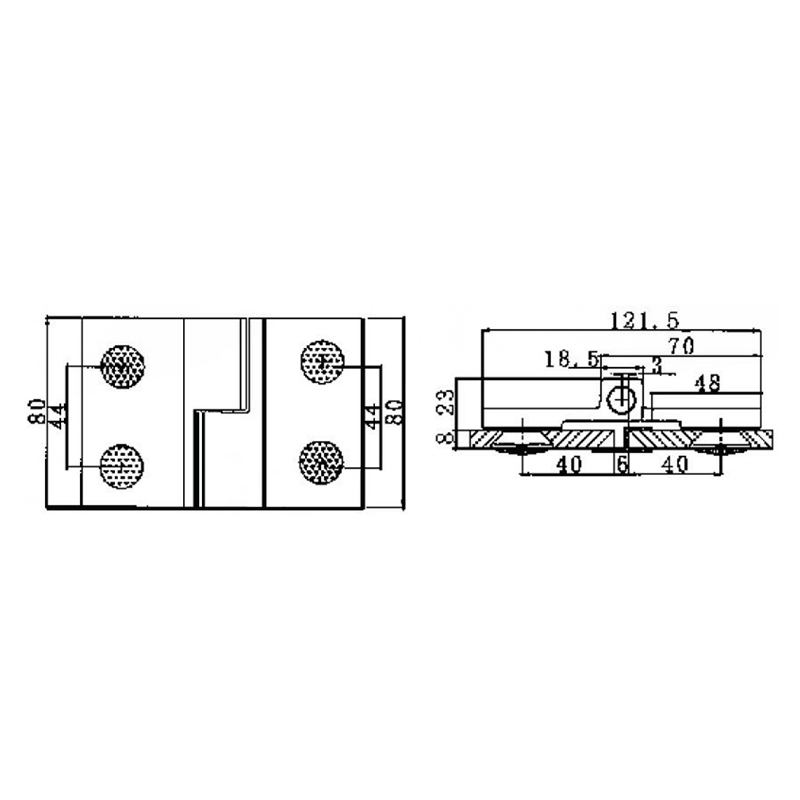 RSH-202L-Dobradiças autoelevatórias em latão