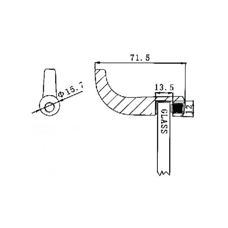 Série de portas pivotantes HOK-1001