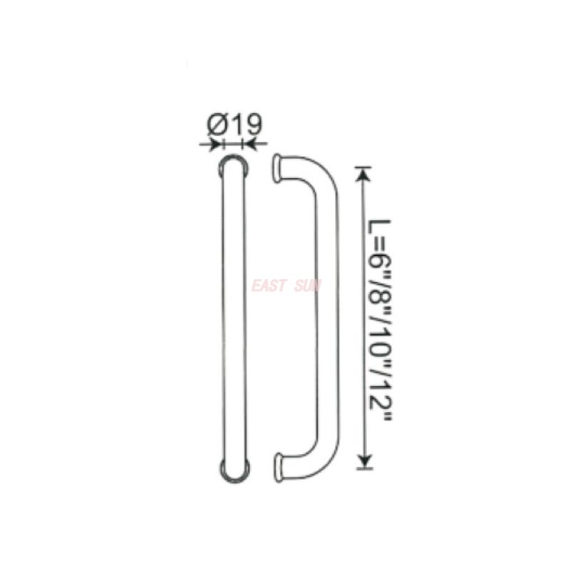 PH-010-Maçanetas para portas de chuveiro