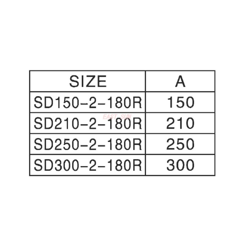 Encaixe SD-150-2-180R-Aranha