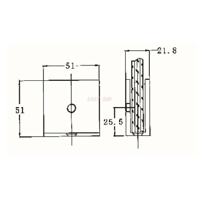 bra&ccedil;adeiras de conector de vidro de varanda