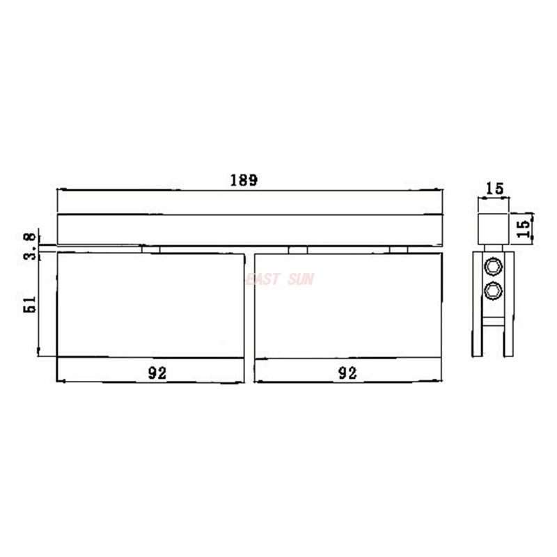 dobradi&ccedil;as de porta de vidro comercial