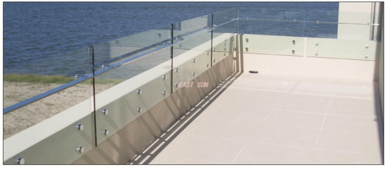 Preço de fábrica Venda Diretamente Através do Aperto Acessível Ajustável Standoffs de Aço Inoxidável Oco Wall Mount Sign Standoffs GBF-089