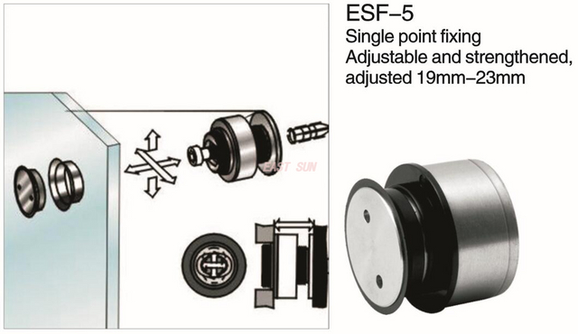 Isoladores de conector de vidro para divisória de vidro 19-23MM