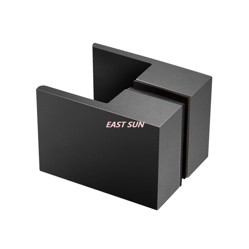 Botão de puxar quadrado cromado costas com costas