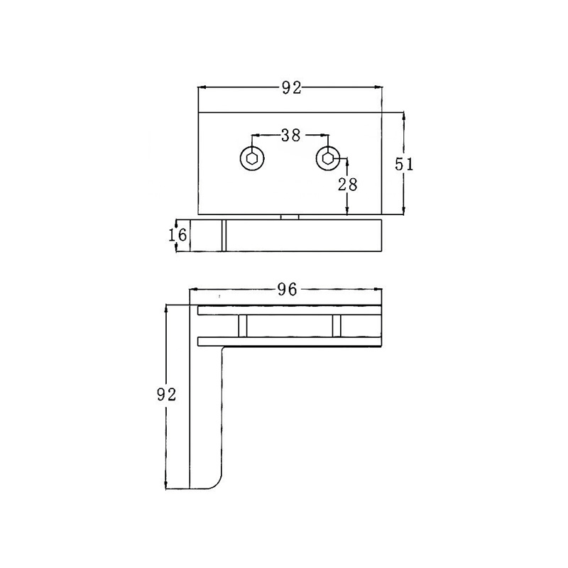 Série de portas pivotantes PTD-205