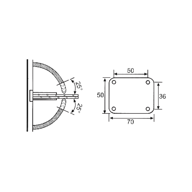 ESH-521-Dobradiças para porta de chuveiro